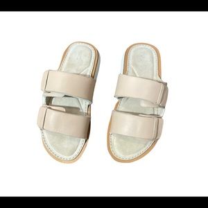 Rag & Bone Parker slide tan leather sandals